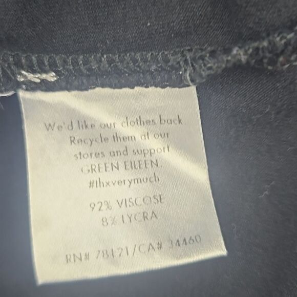 Eileen Fisher Viscose Tank Dress In Black Women's Medium - Picture 8 of 9